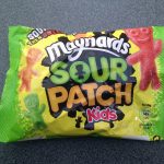 A bag of Sour Patch Kids candy