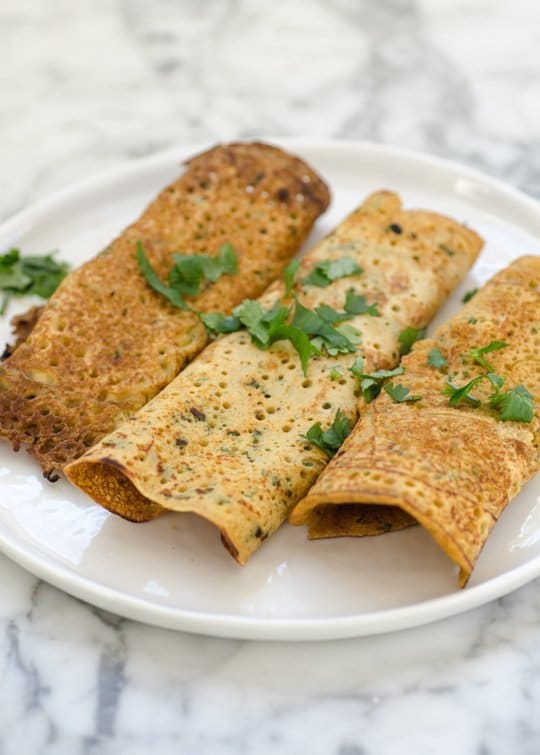 Pudla Indian Chickpea Crepes