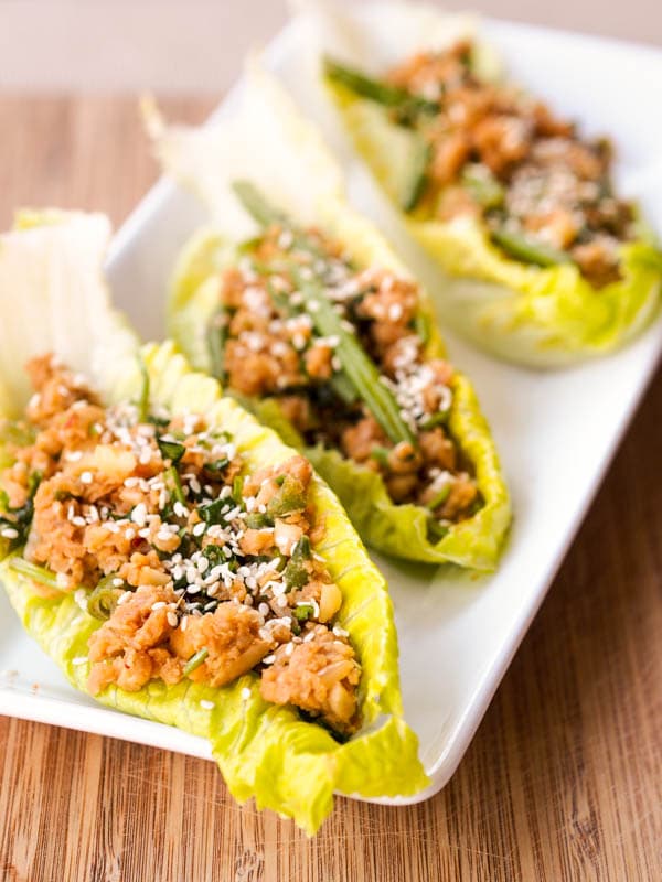 vegan asian lettuce wraps