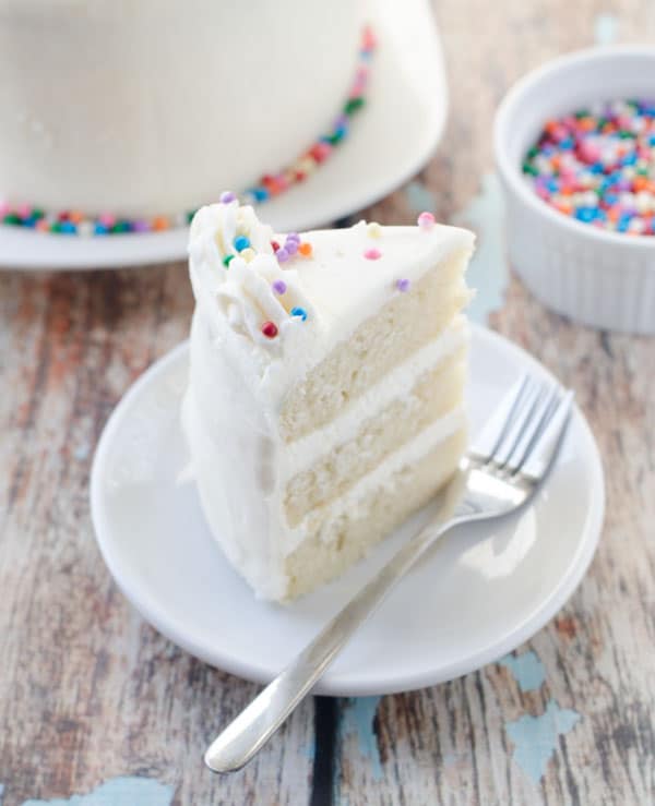 Vegan Vanilla Birthday Cake