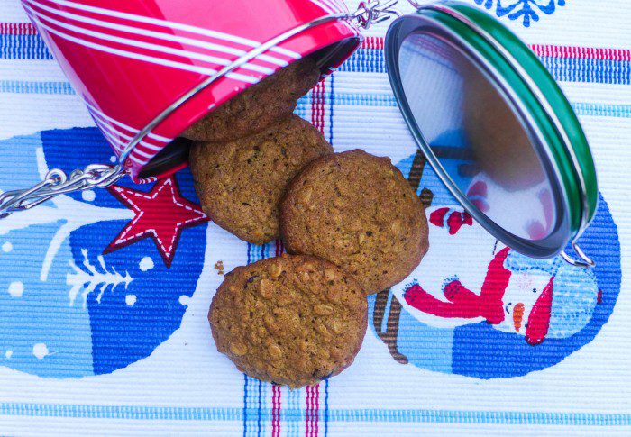 Ginger Oatmeal Crunch Cookies