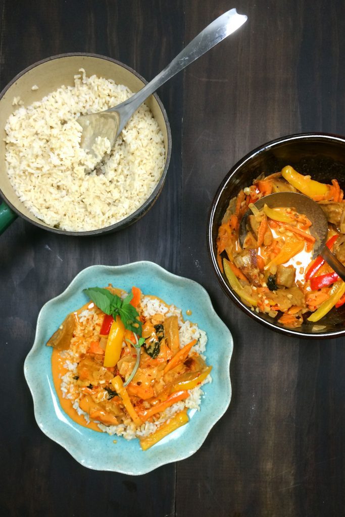 vegan thai red curry recipe