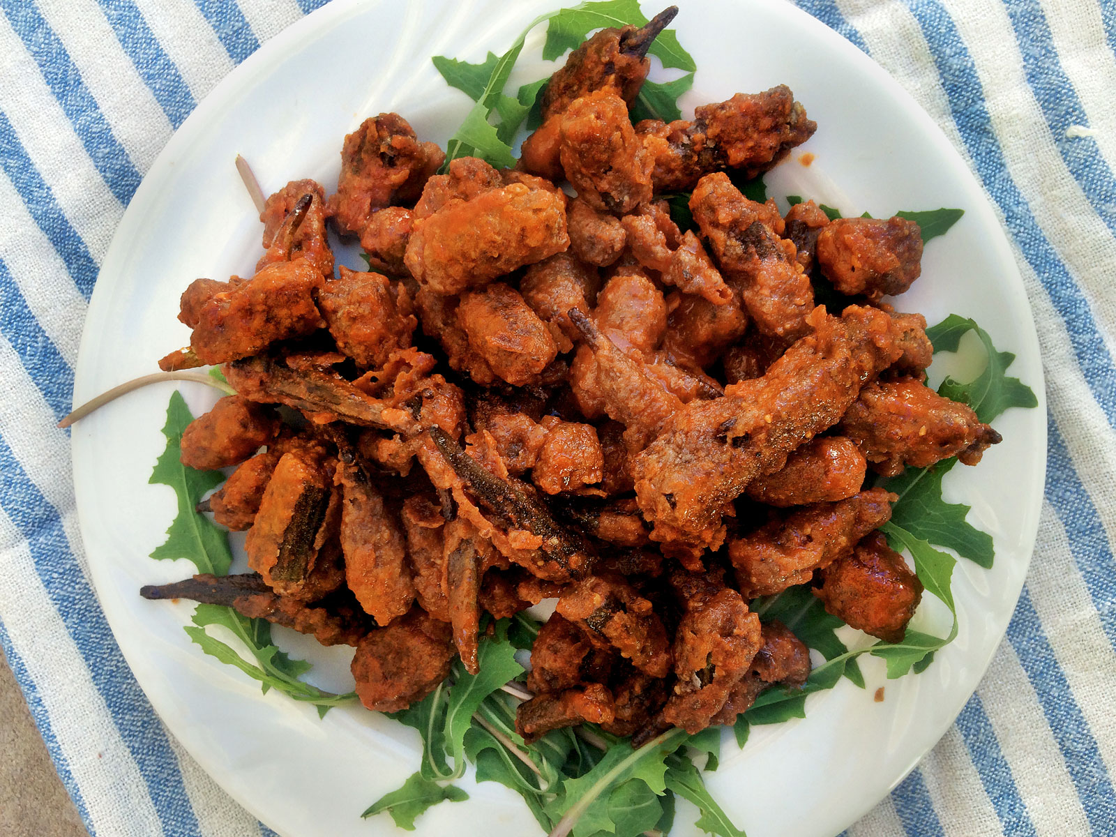 Spicy Buffalo Fried Okra