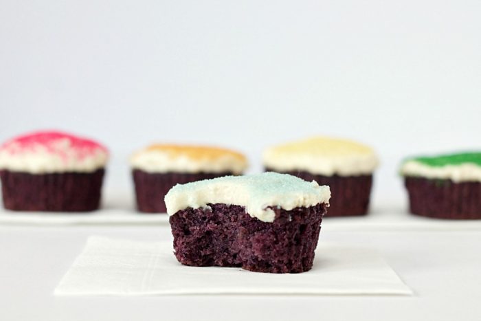 Blueberry Cupcakes with Aquafaba Buttercream