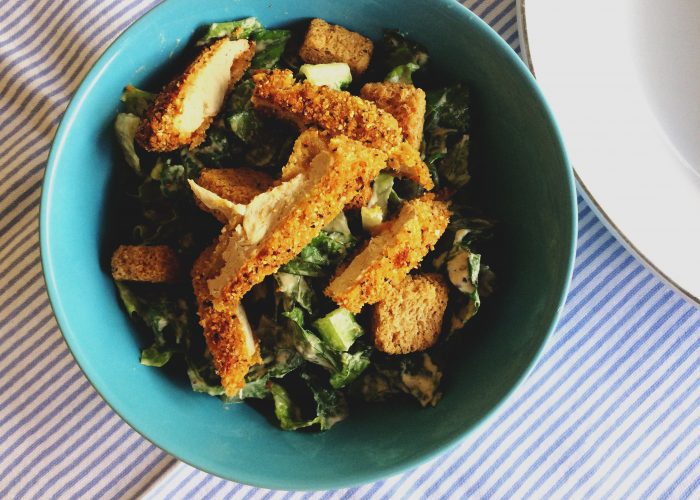Vegan Chicken Caesar Salad Recipe