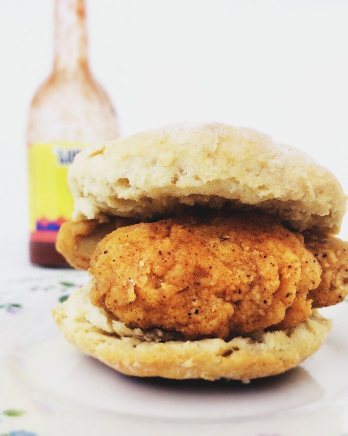 southern style chicken biscuit vegan