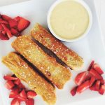 vegan french toast sticks and lemon curd
