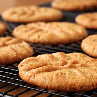 Vegan Peanut Butter Cookies, fresh from the oven
