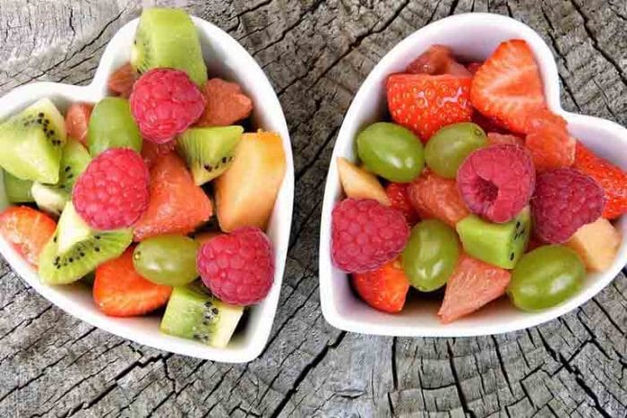bowls of fruit salad
