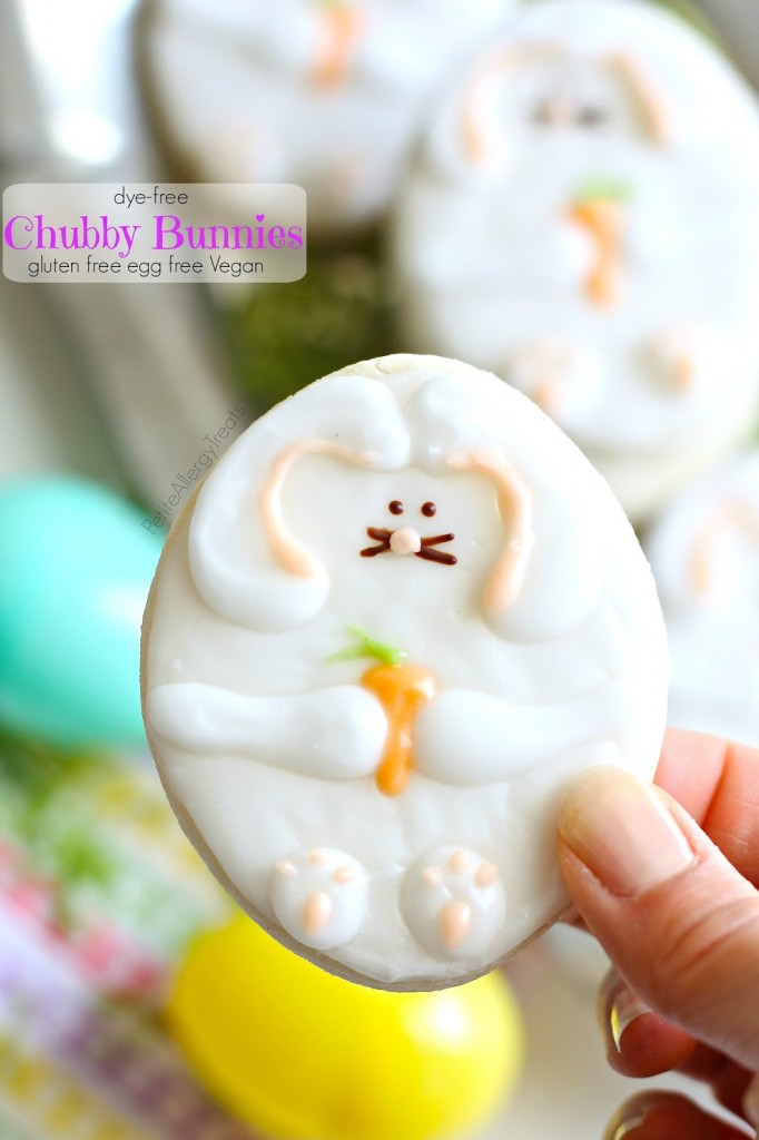 Gluten Free Chubby Easter Bunny Cookies