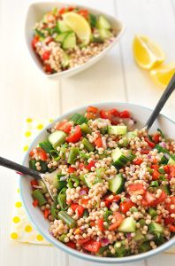 Whole Wheat Pearl Couscous Salad