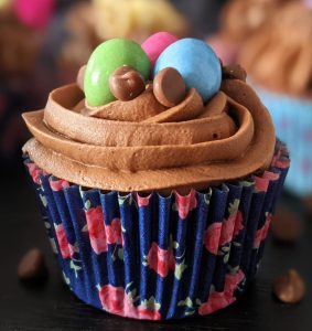 Gluten-Free Double Chocolate Easter Cupcakes